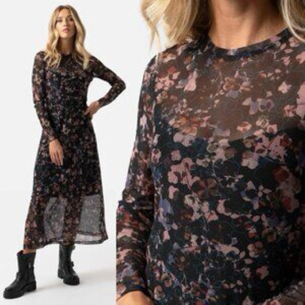 Floral Long Sleeve Dress
